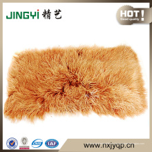 Diseño caliente multi-colores de alta calidad blanqueada Blue Tibet Lamb Fur Plate